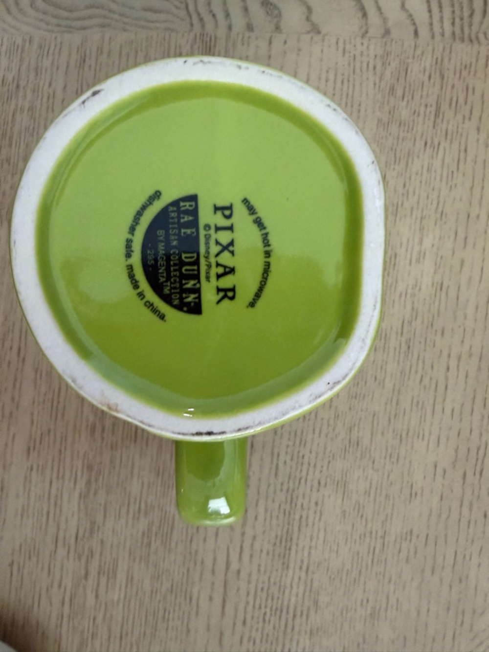 Ceramic mug, Rae Dunn x Disney Pixar Monsters Inc. MIKE Wazowski with character - Picture 16 of 16